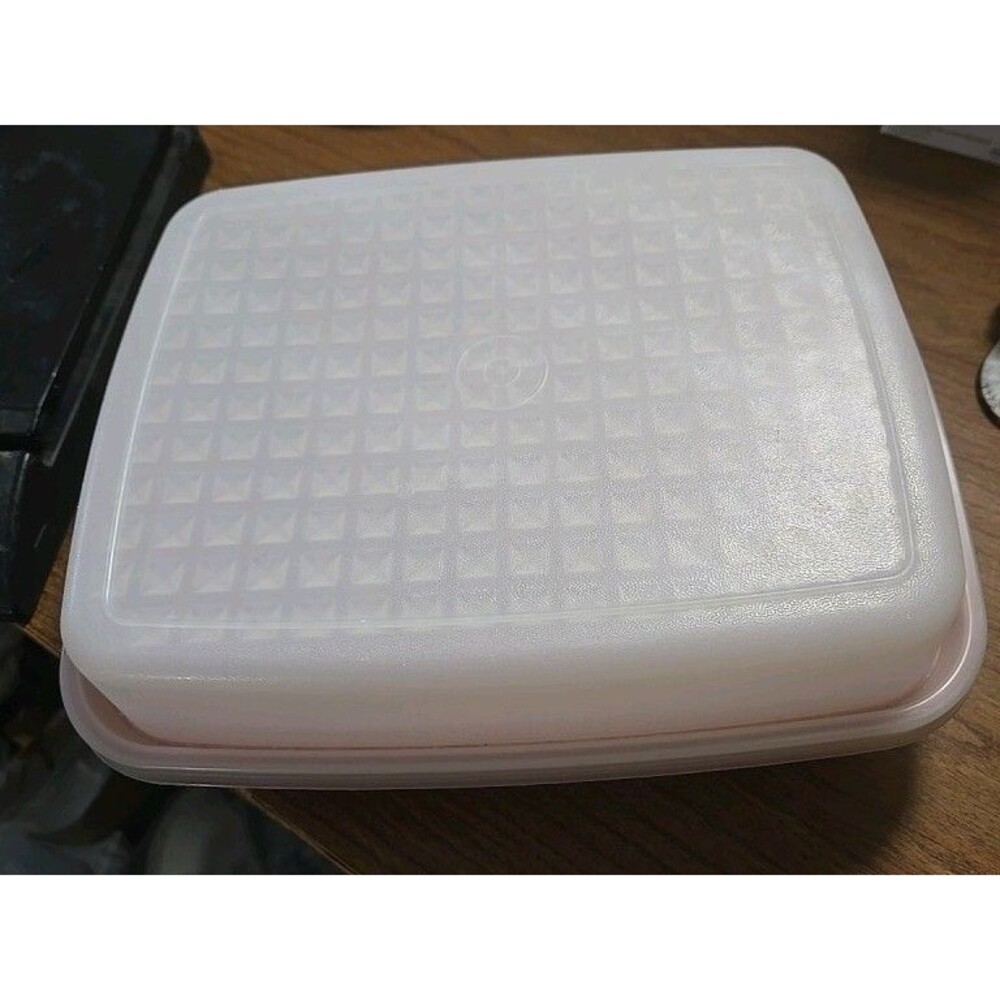 Vintage Meat Marinade Container No 1518 Paprika Red White Plastic w Lid 1519